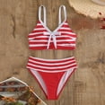 thumbnail image 4 of Cameland Women Summer Plus Size Printing Swimsuit Bikini Split Swimsuit Suit, 4 of 5