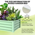 thumbnail image 4 of Galvanized Metal Raised Garden Bed – Rectangular Planter for Vegetables, Flowers & Herbs, Weather-Resistant, Indoor/Outdoor, 4 of 9