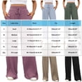 thumbnail image 3 of Ailaofu Womens Ribbed Wide Leg Lounge Pants with Pockets Casual Relaxed Comfy Loose Soft Knit Pajama Pants with Drawstring, 3 of 7
