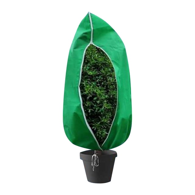 CJiaWei Housses Anti-Gel avec Fermeture Éclair, Cordon de Serrage, Sacs de Couverture pour l'Extérieur, Hiver, Givre, Temps Froid, Arbustes, Arbres, Veste, Housses