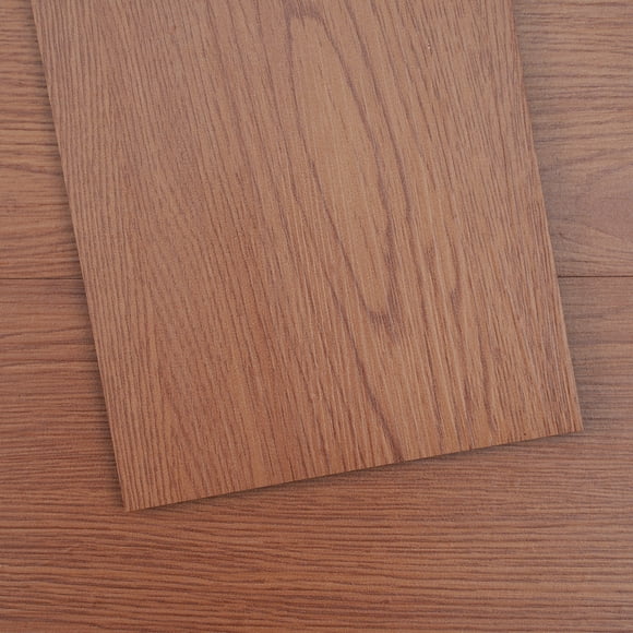 VEVOR Self Adhesive Vinyl Floor Tiles 36 x 6 inch, 36 Tiles 2.5mm Thick Peel & Stick, Deep Brown Wood Grain DIY Flooring for Kitchen, Dining Room, Bedrooms & Bathrooms, Easy for Home Decor