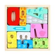 EGNMCR Kids Wooden Vehicle Food Number Cognition Puzzle Learning Educational Toy Wooden Puzzle Birthday Gifts for Kids