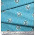 thumbnail image 3 of Soimoi Polyester Crepe Fabric Damask & Argyle Geometric Decor Fabric Printed Yard 52 Inch Wide, 3 of 3