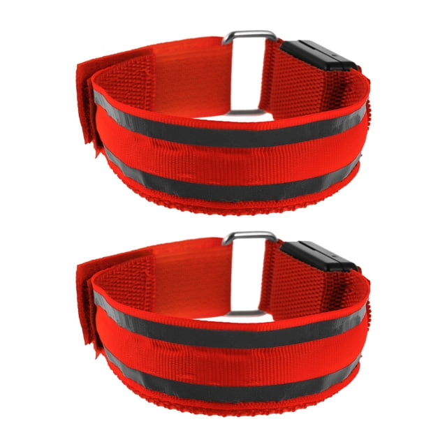 2 Pcs Brassard Lumineux Brassard à DEL pour Course de Nuit Bracelet à DEL Fournitures de Course