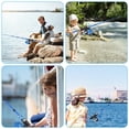 thumbnail image 3 of Spinning Rod,Kids Pole Rod And Reel With Lures Lines Combo Kit With And Reel Combo Pole Kit Rod 59''/47.2'' Pole Portable Qisuo Mewmewcat Pole Portable With Combo 59''/47.2'' Pole, 3 of 6