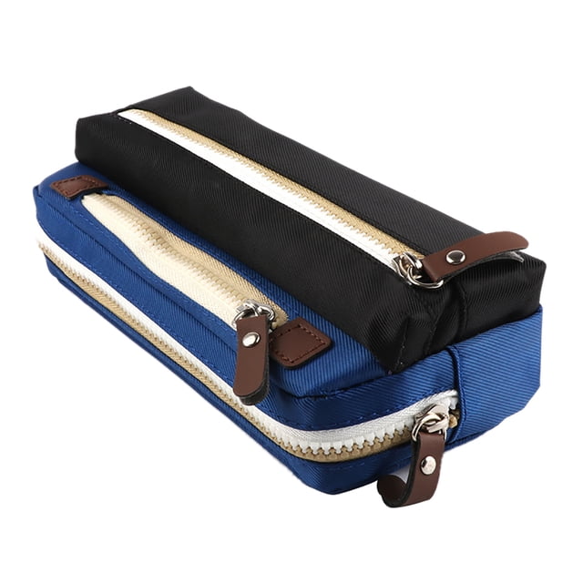 Coofit Pencil Bag Large Capacity Mix Color Zipper Makeup Bag Pen Bag Stationery Bag
