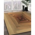 thumbnail image 3 of Ahgly Tapis d'Intérieur Lavable en Machine Carré Marron Selle, 3 Pieds Carré, 3 of 7