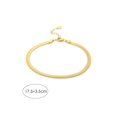 thumbnail image 4 of 1pc Simple And Minimalist Double-layered Snake Bone Chain Bracelet In Gold Color 925 Silver For Women's Daily Wear, 4 of 4
