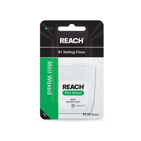 REACH Soie Dentaire Cirée à la Menthe, 55 Verges