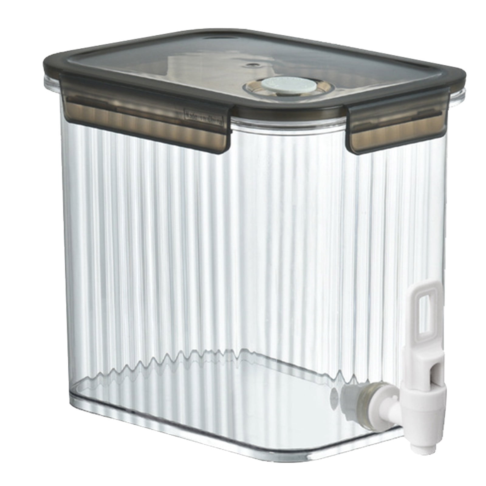 Birdeem Large Capacity Plastic Beverage Dispenser, Drink Dispenser with Tap Ice Lemonade Juice Container with Lid, Fruit Teapot Lemonade Milk Bucket Drink Container