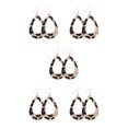 thumbnail image 3 of QualitChoice Leopard Print Earrings Body Decoration Water Drop Ear Dangles Birthday Gift Type 6 5Set, 3 of 6