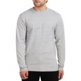 thumbnail image 1 of Hanes Long Sleeve Beefy T-Shirt Big Sizes, Light Steel, 3XLarge, 1 of 1