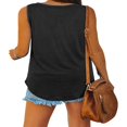 thumbnail image 4 of Women Vest V Neck Sleeveless Solid Color Casual Party Summer Tops, 4 of 9