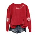 thumbnail image 4 of Chandail Simple pour Femmes Happly Easter Chandails pour Femmes Oeufs de Pâques Graphique Coupe Ample Col Rond Chandails de Sport Festival Chandails à Enfiler Hauts - Hontri, 4 of 4