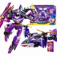thumbnail image 2 of New Metal Cardbot Transforming Robot to Car Action Figures BLUE COP with Card Car Toys for Child Gift, 2 of 5