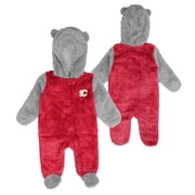 Newborn Calgary Flames Game Nap Teddy Fleece Bunting Pram - Size 6-9 Months