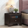 thumbnail image 3 of Gymax Vintage Nightstand Solid Wood Sofa Side End Table W/ USB Port & Drawer Brown, 3 of 8