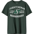 thumbnail image 1 of CFL Saskatchewan Roughriders Varsity Vert Forêt Vintage T-Shirt 2X-Grand, 1 of 3