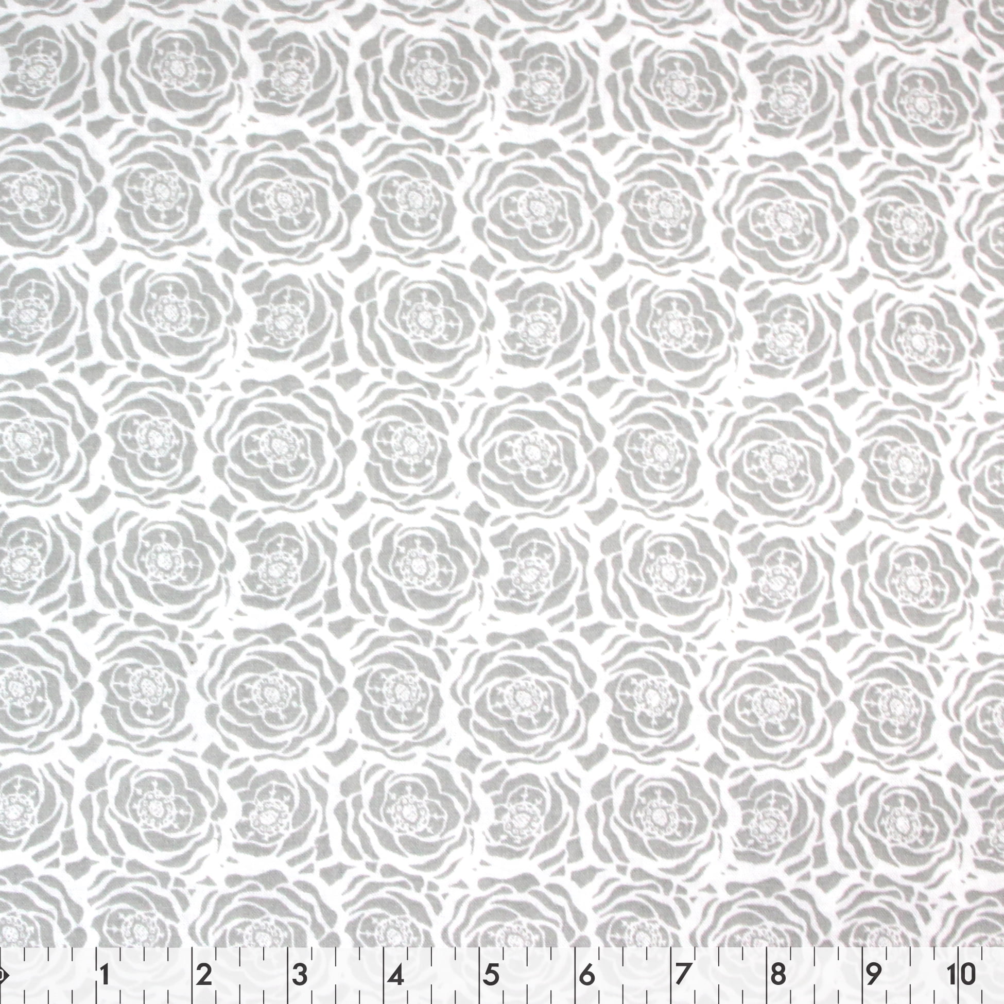 FABRIC CREATIONS fat quarter en coton 45 × 53 cm (18 × 21 in) gris Floral, 18x21