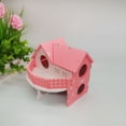 thumbnail image 4 of fastboy Ample Space Exquisite Craft Hamster Villa House For Small Pets Durability Villa House Small Pet Green, 4 of 6