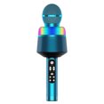 thumbnail image 1 of fastboy Microphone Sans Fil Haut-Parleur Dynamique Réverbération Lecteur KTV Surround Rechargeable avec Lumières LED Micro Forte Compatibilité Bleu, 1 of 5
