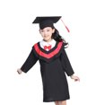 thumbnail image 3 of 1PC Kids Graduation Gown Stole and Tassel Set for Cosplay Photography Performance (Red, 130cm), 3 of 7