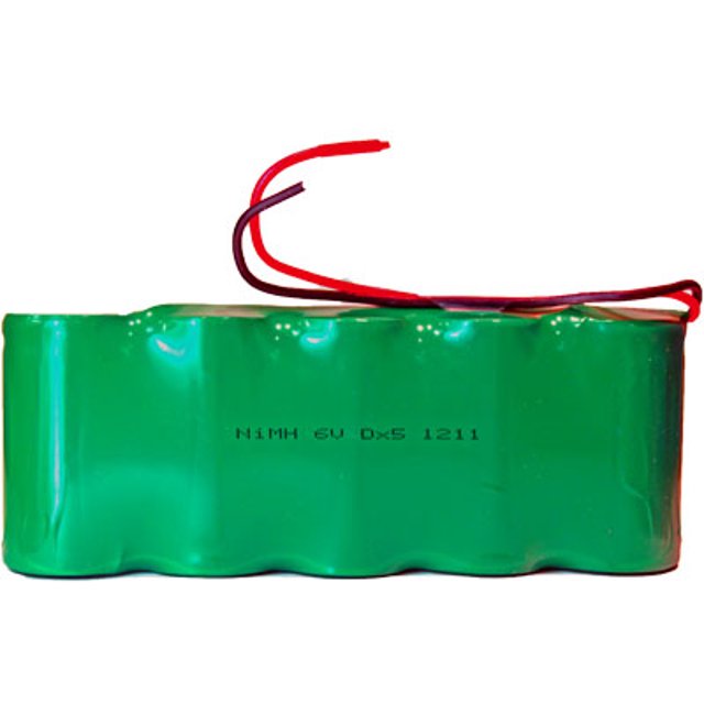 6 Volt NiMH Battery Pack (10000 mAh) with Leads