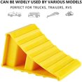 thumbnail image 4 of 2 PCS Wheel Chocks, Non Slip Base, Suitable for Most Tyre Sizes, Safety Wheel Chocks for Travel Trailers RV Accessories Truck Car, Lightweight, Helps Keep Your Vehicle in Place(Yellow), 4 of 5