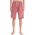 thumbnail image 2 of Plebaso Knee Length Shorts for Women Drawstring Lounge Long Shorts Summer Athletic Shorts with Pockets, 2 of 4