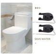 thumbnail image 3 of LOLIPPYY 4Pcs Toilet Flapper Replacement Kit Black Rubber Leak Proof with Chain for Toilet Maintenance, 3 of 8