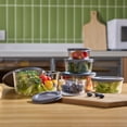 thumbnail image 3 of Mainstays 6 pcs Set Round Glass Food Storage Container, 3 of 6