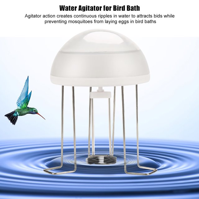 Domqga Water Wiggle For Bird Bath, Solar Power Water Wiggle For Bird Bath Bath Water Corrugator For Bird Bath