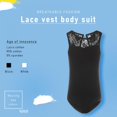 thumbnail image 2 of PENGXIANG Girls Lace Floral Ballet Dance High Neck Tank Leotards, 2 of 6