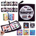 thumbnail image 3 of Soft Baby Cloth Book Infant Educational Black & White Traffic Animal Fruit Numbers Cognize Cloth Book Toy, 3 of 4
