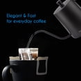thumbnail image 2 of Easyworkz Gage Gooseneck Pour Over Coffee Kettle 12 oz Stainless Steel Hand Drip Coffee Pot, Black, 2 of 6