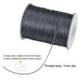thumbnail image 3 of Unique Bargains Beading Thread Bracelet Weave Bead Craft Cord 1mm 159M/Roll (173-Yards) Decorative String, Deep Grey, 3 of 7