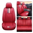 thumbnail image 1 of Maidao Car Seat Covers Leather Set for toyota for Matrix 2003-2008 5 Seats Airbag Compatible Water Resistant Front Rear Cushion Protector Red, 1 of 9