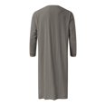 thumbnail image 4 of Mens Muslim Arabia Casual Long Sleeve Pocket Loose Robe Shirt Muslim Robe Solid Pocket, 4 of 4