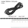 thumbnail image 2 of Unique Bargains Chaîne à Billes pour Stores de 3,83 Yards 3 Pcs Stores à Rouleau pour Pièces de Réparation de Fenêtre, Noir, 2 of 5