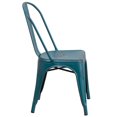 thumbnail image 3 of Chaise empilable intérieure/extérieure en métal de cuivre vieilli, 3 of 9