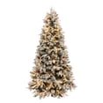 thumbnail image 1 of 6 Foot Light Flocked Green Balsam Fir Christmas Tree Pre-lit (6ft Pre-lit), 1 of 5