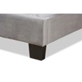 thumbnail image 5 of Baxton Studio Caprice Gris Brillant Rembourré Lit de Panneau de Taille Simple, 5 of 5