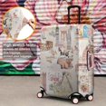 thumbnail image 4 of Travel Luggage Cover Suitcase Protector Fits 18-32 Inch Luggage Wheel Covers Patterned Travel Related Items Flower Luggage Protector Elastic Luggage Anti-scratch Suitcase Cover L, 4 of 4