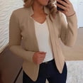 thumbnail image 1 of TIMIFIS Womens Casual Blazers Open Front Long Sleeve Work Office Jackets Blazer-CoffeeFall/Winter, 1 of 5