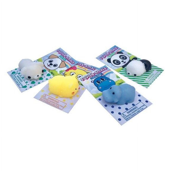 Zorbitz 6796114 Squish-Amals Squishy Animals Toy, Rubber - Case of 24
