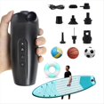 thumbnail image 2 of Portable Electric Air Pump for Inflatables, 20PSI Rechargeable Air Pump for Air Mattress Beds, Boats, Pool Floats,1 x Wireless Air Pump kit,Black, 2 of 8