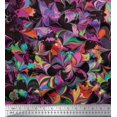 thumbnail image 1 of Soimoi Modal Satin Fabric Abstract Color Block Decor Fabric Printed Yard 42 Inch Wide, 1 of 3