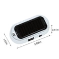 thumbnail image 2 of Car Solar-Powered Dummy Alarm Light | Red Blue LED Security Flicker | Solar USB Rechargeable Anti-Theft Simulator | Vehicle Safety Theft Deterrent Alarm System, 2 of 4