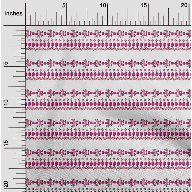 oneOone Cotton Flex Fabric Floral & Flying Swan Block Print Fabric By Yard 40 Inch Wide
