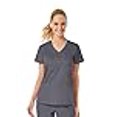 thumbnail image 3 of Maevn EON Women's COOLMAX V-Neck Mesh Panel Scrub Top, Solid, 3 of 3